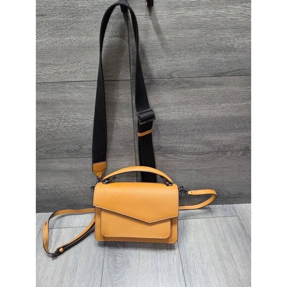 Botkier Cobble Hill Leather Crossbody Bag Brown Caramel B000473 - Picture 1 of 5